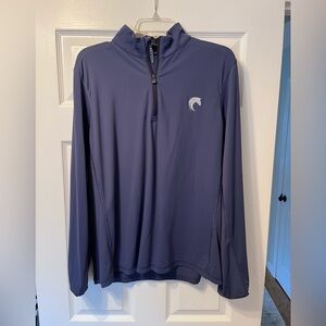 Greyson Men’s Blue Pullover with GreatHorse Logo - Size Large